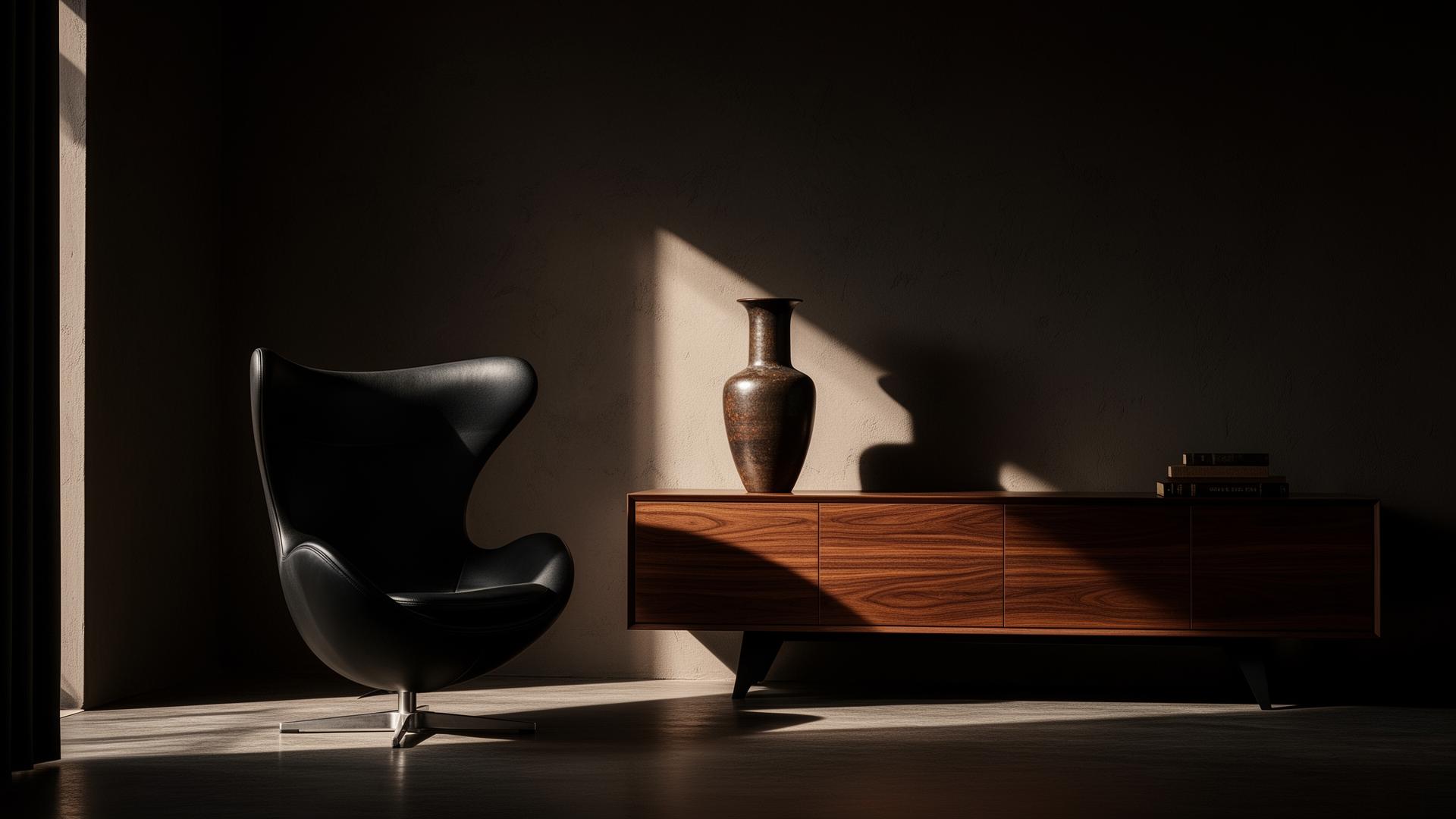 Luxury editorial interior website displayed on a laptop